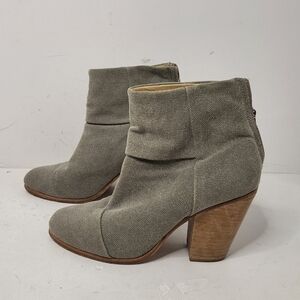 Rag & Bone Newbury Canvas Ankle Boot Size 9